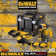 DEWALT สว่านกระแทกและเครื่องเจียรไร้สาย ไร้แปรงถ่าน 20V Max รุ่น DCK2216P2T (DCD805+DCG409+5.0Ahx2)ร
