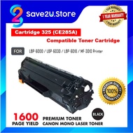 【Ready Stock】Cartridge 325 (CE285A) Canon Mono Laser Toner Compatible Cartridge Black Color LBP-6000