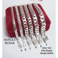 Silver 925 Kids Bracelet L13-14cm Bangle budak 小孩手链 bangle for kids