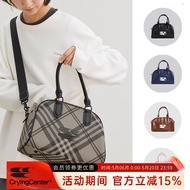 CryingCenter Future Retro Series Portable Diagonal CCC Big logo Boston Bag Blue Black