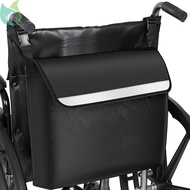 Wheelchair Bag Waterproof Wheelchair Pouch with Secure Reflective Strip Large Capacity Walker Storage Pouch SHOPQJC6886