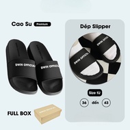 [Peinn] Men's and women's slippers with white embossed DWIN logo fullbox local brand 2.0