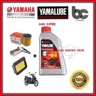 YAMAHA LC135 SERVICE PACK / YAMALUBE 4T 20W-50 MOTOR OIL 0.85L + OIL FILTER + AIR FILTER + NGK SPARK PLUG CPR8EA-9 135LC