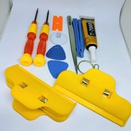 10 in 1 complete set of headphone screwdriver service tools + 15ml black t7000 glue + 2 lcd pliers h