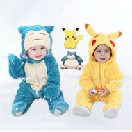 faBoys Girls Costume 0-3 Y Baby Snorlax Romper Anime Cosplay Kigurumi Cute Pajama Onesie Halloween C