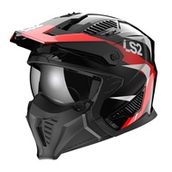 LS2 Helmets - Drifter OF606 Triality Red - หมวกกันน็อคเปิดหน้า