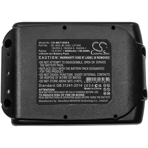 CS Replacement Battery for Makita BCL180F,BCL180W,BCL180ZW,BCS550,BCS550F,BCS550RFE,BCS550Z,BDA35 PN