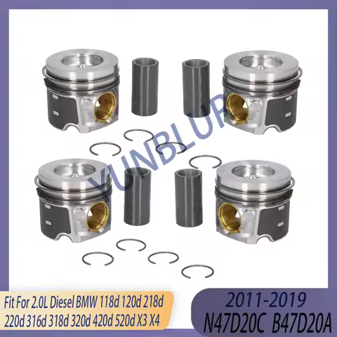 STD 4pcs Engine Part Piston & Ring Kit Fit 2.0 L Diesel B47 N47 11-19 For BMW 118d 120d 218d 220d 31