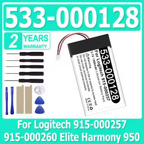 New Battery 3.7V 1500mAh 533-000128 CP-SP950 For Logitech 915-000257 915-000260 Elite Harmony 950 Ba