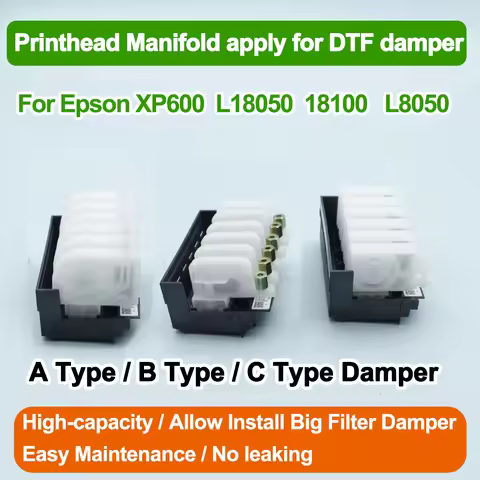 Manifold Adaptor With DTF Ink Damper For Epson Ecotank L18050 L8050 18100 Modifiy XP600 Printhead Da