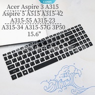 15.6" Soft Silicone Computer Keyboard Protector for Acer Aspire 3 A315 Aspire 5 A515 A315-42 A315-55 A315-23 A315-34 A315-57G 3P50 [CAN]