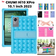 for CHUWI Hi10 XPro 10.1 inch 2023 Tablet Case Ajustable Stand Shockproof Cover Tablet Soft Silicone
