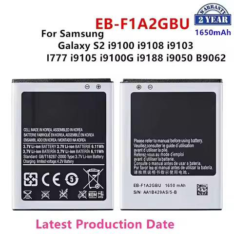 Brand New EB-F1A2GBU 1650mAh Battery For Samsung Galaxy S2 i9100 i9108 i9103 I777 i9105 i9100G i9188