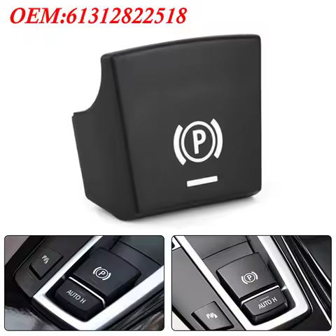 61312822518 Car Handbrake Parking Brake P Button Switch Cover For BMW 5 7 F01 F02 F07 F10 F11 F18 F3