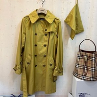 BURBERRY LONDON柚子色輕盈風衣