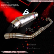 Knalpot racing Jupiter Z1 Sonic satria Fu Jupiter MX mxking Revo original seaproexhaust Typ jr v2
