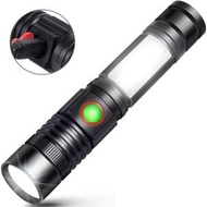 全城熱賣 - CREE-T6LED 磁石尾部 USB充電伸縮變焦便攜手電筒 側燈
