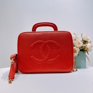 TW4626 Chanel 香奈兒復古CC字化妝包包Vintage CC Stitch Vanity Handbag Calfs