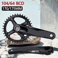 104bcd 170mm 175mm Crank 32t 34t 36t 38t Narrow Wide Teeth Crown Crankset Hollowtech Integrated Cran