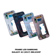 (Bl1K) Frame Lcd - Tatakan Lcd - Bazel - Bezel Samsung Galaxy A3 2017