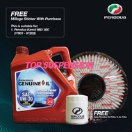 Perodua Genuine Semi Synthetic 5w30 Engine Oil +  Perodua Oil FILTER + AIR FILTER