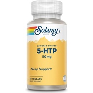 SOLARAY 5-HTP - 60 Enteric-Coated Capsules - 50 mg