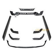 Gloss black ABS M-performance Aero kit front lip rear diffuser spoiler side skirts for BMW 3 series 