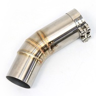 Slip on for 959 Panigale 60mm Motorcycle Exhaust Middle Link Pipe Escape Stainless Steel Muffler