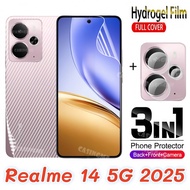 For Realme 14 5G 2025 Front Back Full Cover Protection Hydrogel Film For Realme 14 14x 14+ 5G Realme