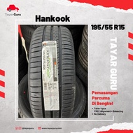 Hankook 195/55R15 Kinergy Tayar Baru (Installation) 195 55 15 New Tyre Tire TayarGuru Pasang Kereta Wheel Rim Car