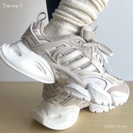 Cool to explode Did Forget S XLG Runner Deluxe Running Shoes Thick-Soled Retro Men Women Black IH007