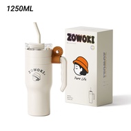 Zowoki Q15 Stainless Steel Thermos Tumbler with Straw (1250ml)