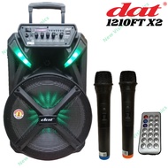 Speaker portable bluetooth DAT DT 1210FT X2 original spiker meeting