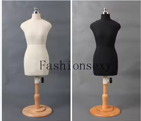 Female Torso Wooden Flexible Art Mannequins, Tripod Stand1, 2, 1:2, Manikin Body Clothing to Cut, Ca