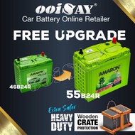 AMARON GO NS60 | 46B24R/RS | 55B24R 55B24RS (MF) - 45AH - Car Battery - BLM Wira Iriz Avanza Persona