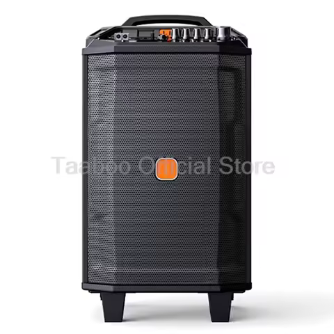 200W High Power Outdoor Speaker 8/12 Inch Hifi Passive Trolley Speakers with 2MIC Protable Bluetooth