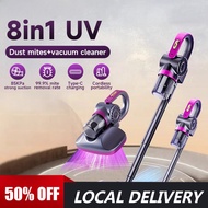 8in1 Cordless Vacuum Cleaner 85000Pa UV Dust Mite Removal Vacuum Cleaner For Bed Household Wet & Dry