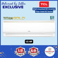 TCL Split Type Wall Mounted Air Conditioner KE-Series Inverter Anti-Mosquito Self-Cleaning Fast Cooling Aircon 1.5 HP (TAC-12CSA/KEI)