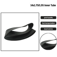 14X1.75/1.95 Straight Mouth Inner Tube for Recreational Bicycle, Mountain Bike & City Commuter Bike 