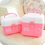 Small family medicine box-pill box small cute baby portable reserve medicine box double mini kit