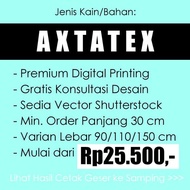Cetak Kain Digital Printing Bahan Axtatex