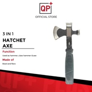 [CLEARANCE] 3 IN 1 RUBBER HANDLE CAMPING AXE MULTI USE HATCHET(CAMPING OUTDOOR) l KAPAK RINGGAN l 斧头