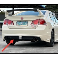 🔥CIVIC FD FD1 FD2 MUGEN RR REAR SKIRT SKIRTING LIP PU SINGLE EXHAUST 十 LAMP