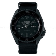 SEIKO 5 Sports SRPD79K1 Men's Watch Automatic Day Date 42.5mm Nylon NATO Strap All Black, SPEC OPS, 