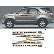 Side stickers for 7-seat cars, SUVs, toyota Fortuner models of all generations suitable for 7-seat c