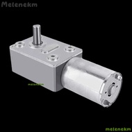 MELEN Worm Gear Motor, DC 12V 62RPM 6RPM 20RPM Reduction Gear Motor, Universal Double Shaft Reversib