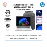 HP EliteBook 8 G2i 14 inch Notebook Next Gen AI PC Laptop (U5 325/ 32GB/ 512GB/ W11P/ Intel) DN3R8AT