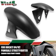 For DUCATI Panigale V2 V4/S/R Streetfighter V4 S Carbon Fiber Front Fender Mudguard Motorcycle Modif