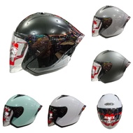HITAM Shel EQUALIZER Helmet SOLID GLOSSY Black Plain