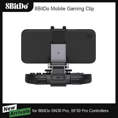 8BitDo Adjustable Mobile Phone Clip Gaming Controller Holder Stand for 8BitDo SN30 Pro SF30 Pro Game